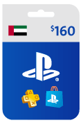 .بطاقة بلايستيشن نتورك - بطاقة 160 دولار (المتجر الإماراتي)